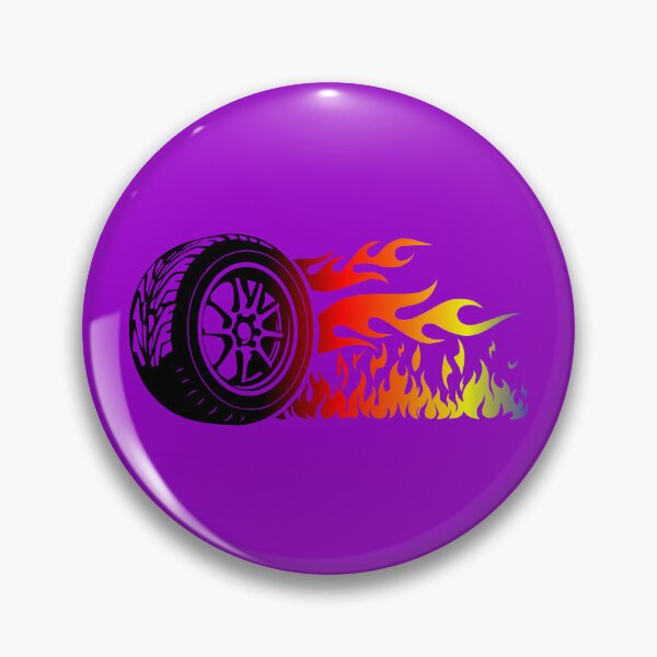 Item preview, WHEEL ON FIRE (#9900CC) designed and sold by Marlon Oseguera.