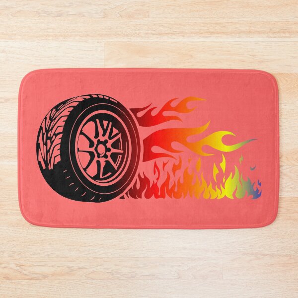 Item preview, WHEEL ON FIRE (#FF6666) designed and sold by Marlon Oseguera.