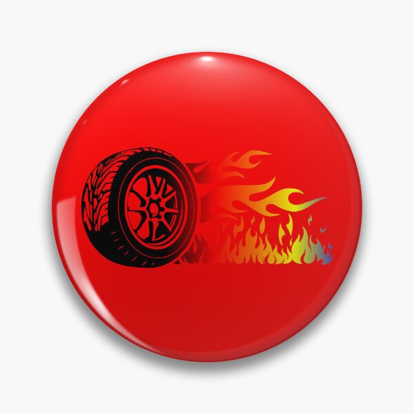 Item preview, WHEEL ON FIRE (#FF0000) designed and sold by Marlon Oseguera.