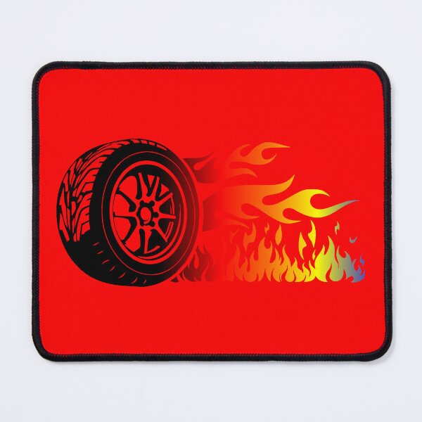 Item preview, WHEEL ON FIRE (#FF0000) designed and sold by Marlon Oseguera.