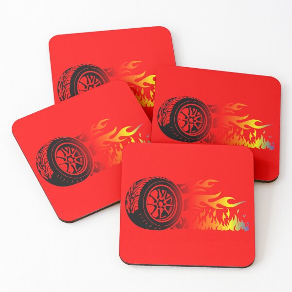 Item preview, WHEEL ON FIRE (#FF0000) designed and sold by Marlon Oseguera.