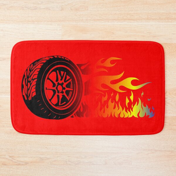 Item preview, WHEEL ON FIRE (#FF0000) designed and sold by Marlon Oseguera.