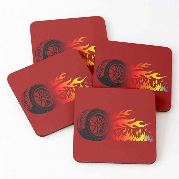 Item preview, WHEEL ON FIRE (#990000) designed and sold by Marlon Oseguera.