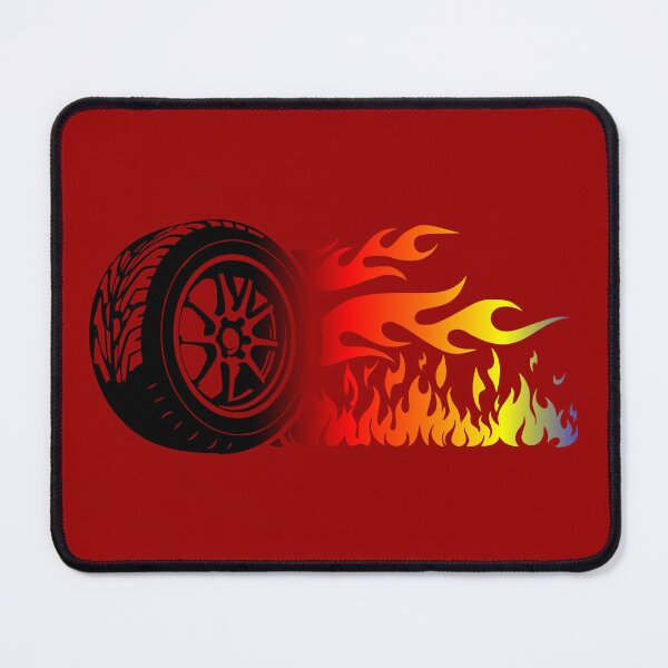 Item preview, WHEEL ON FIRE (#990000) designed and sold by Marlon Oseguera.