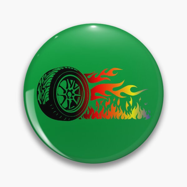 Item preview, WHEEL ON FIRE (#009933) designed and sold by Marlon Oseguera.