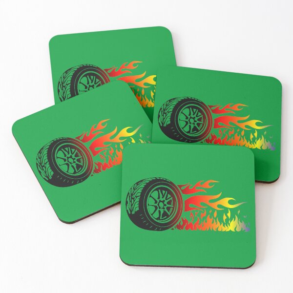 Item preview, WHEEL ON FIRE (#009933) designed and sold by Marlon Oseguera.