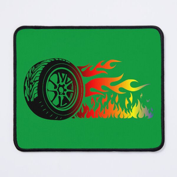 Item preview, WHEEL ON FIRE (#009933) designed and sold by Marlon Oseguera.
