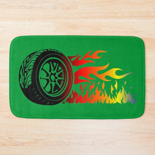 Item preview, WHEEL ON FIRE (#009933) designed and sold by Marlon Oseguera.