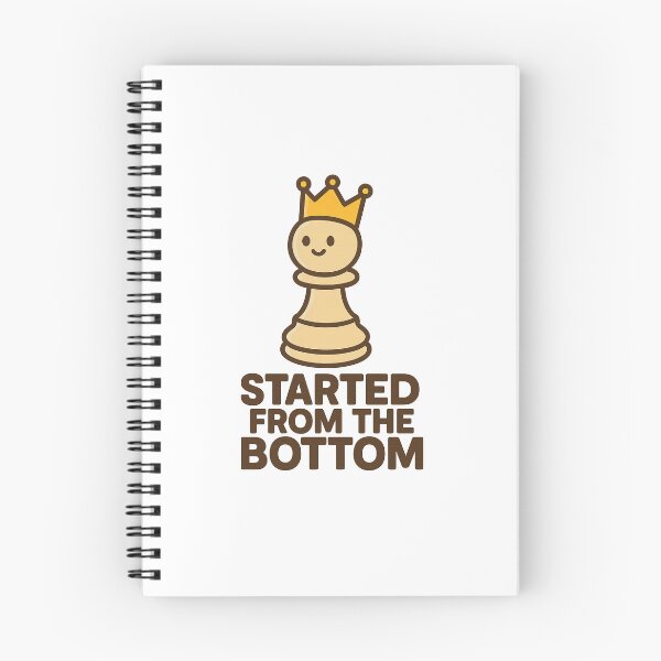 Item preview, Started From the Bottom – Cute Crowned Pawn designed and sold by BoldApparel.