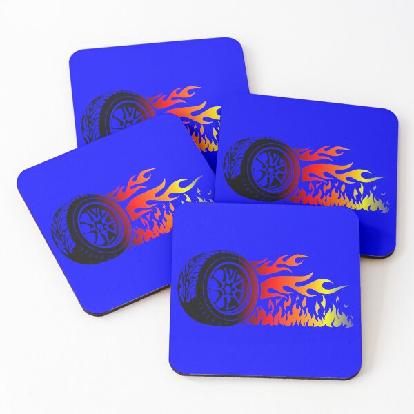 Item preview, WHEEL ON FIRE (#0000FF) designed and sold by Marlon Oseguera.