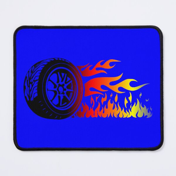 Item preview, WHEEL ON FIRE (#0000FF) designed and sold by Marlon Oseguera.