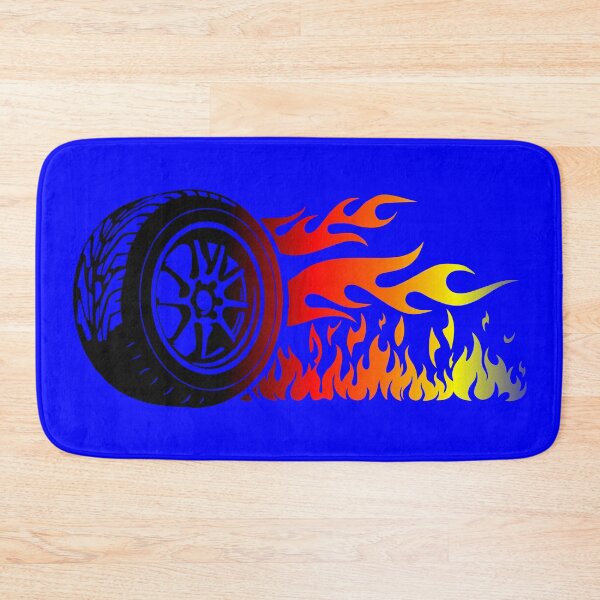 Item preview, WHEEL ON FIRE (#0000FF) designed and sold by Marlon Oseguera.