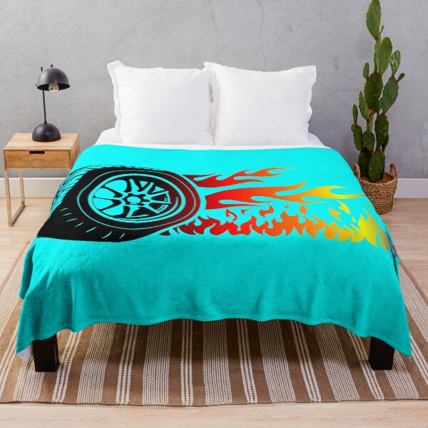 Item preview, WHEEL ON FIRE (#00FFFF) designed and sold by Marlon Oseguera.