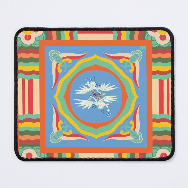 Item preview, Korean-Traditional-Dancheong-scarf-pattern designed and sold by Retro Street Studios.