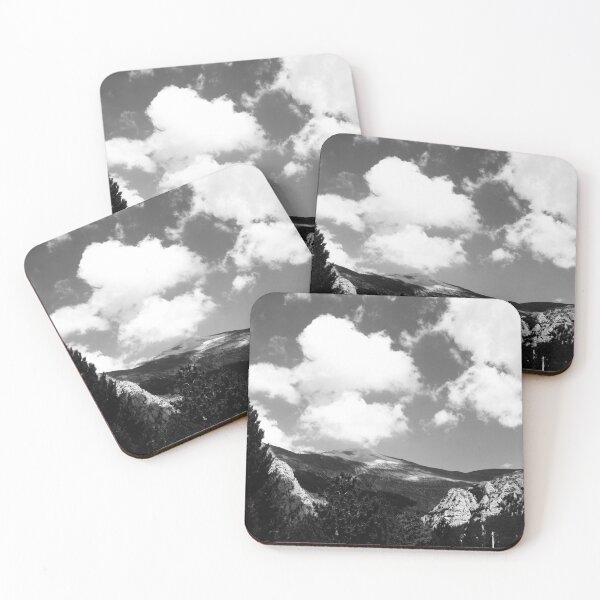 Item preview, View from Frontignano di Ussita with clouds, mountains, vegetation, trees designed and sold by Kristina Drozd.