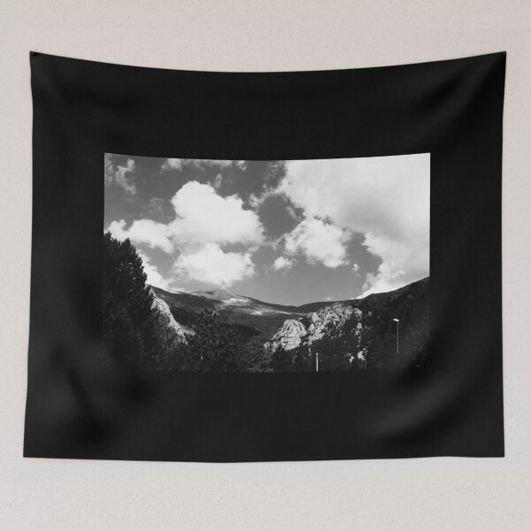 Item preview, View from Frontignano di Ussita with clouds, mountains, vegetation, trees designed and sold by Kristina Drozd.