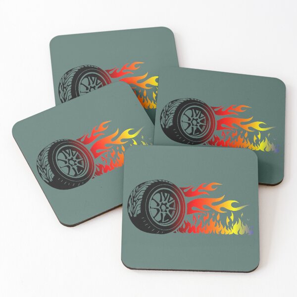 Item preview, WHEEL ON FIRE (#4E6D67) designed and sold by Marlon Oseguera.