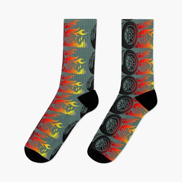 Item preview, WHEEL ON FIRE (#4E6D67) designed and sold by Marlon Oseguera.