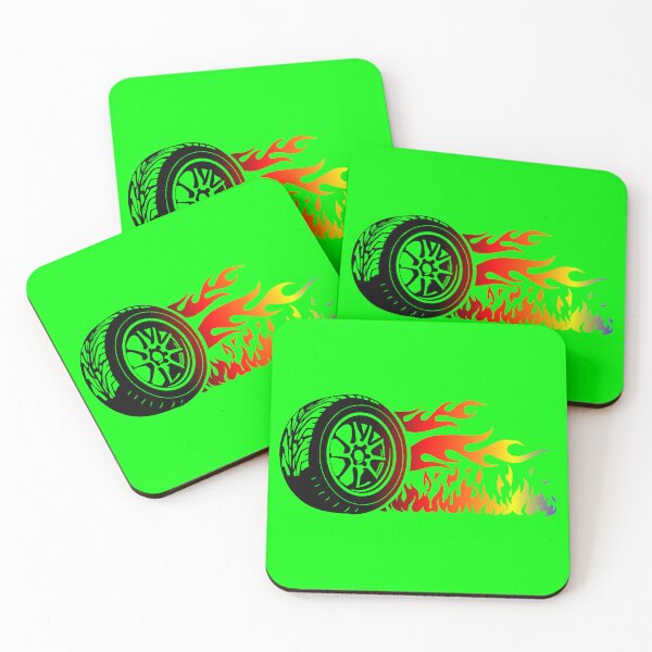 Item preview, WHEEL ON FIRE (#00FF00) designed and sold by Marlon Oseguera.