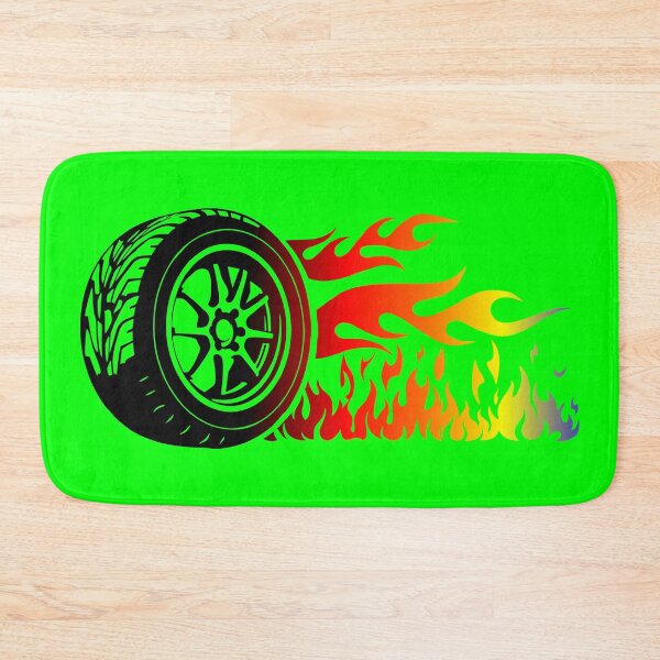 Item preview, WHEEL ON FIRE (#00FF00) designed and sold by Marlon Oseguera.