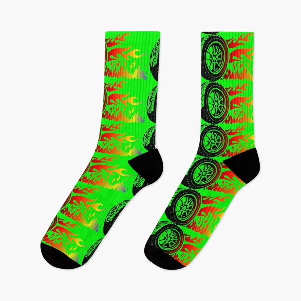Item preview, WHEEL ON FIRE (#00FF00) designed and sold by Marlon Oseguera.