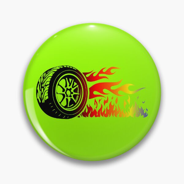 Item preview, WHEEL ON FIRE (#99FF00) designed and sold by Marlon Oseguera.