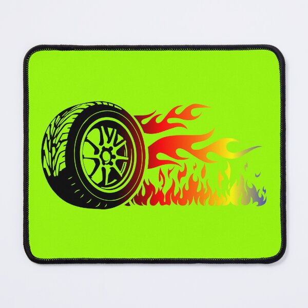 Item preview, WHEEL ON FIRE (#99FF00) designed and sold by Marlon Oseguera.