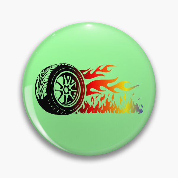 Item preview, WHEEL ON FIRE (#99FF99) designed and sold by Marlon Oseguera.