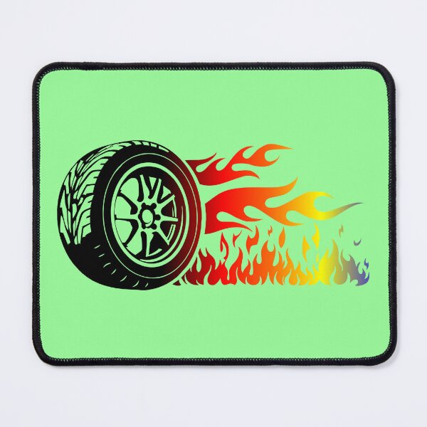 Item preview, WHEEL ON FIRE (#99FF99) designed and sold by Marlon Oseguera.