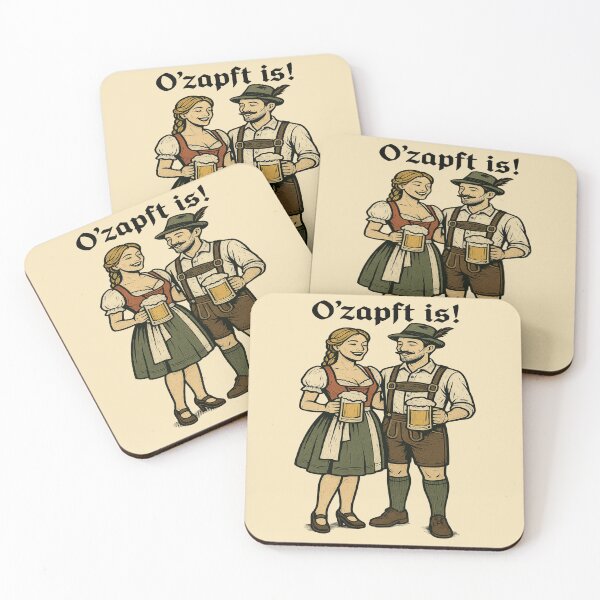 Item preview, Oktoberfest Couple in Traditional Attire designed and sold by Art-Self Studio.
