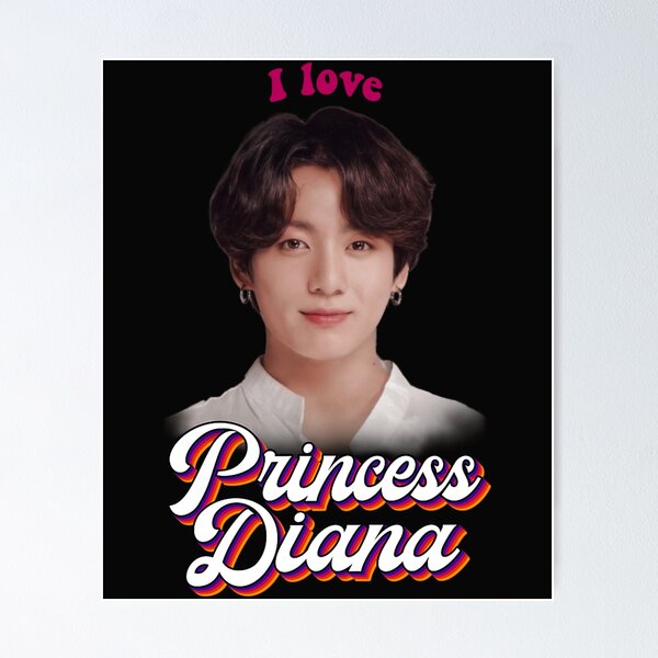 Item preview, Princess Diana Jungkook Kpop Retro Meme designed and sold by LisaNorton6.