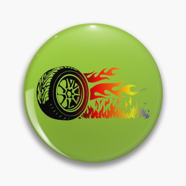 Item preview, WHEEL ON FIRE (#99CC33) designed and sold by Marlon Oseguera.