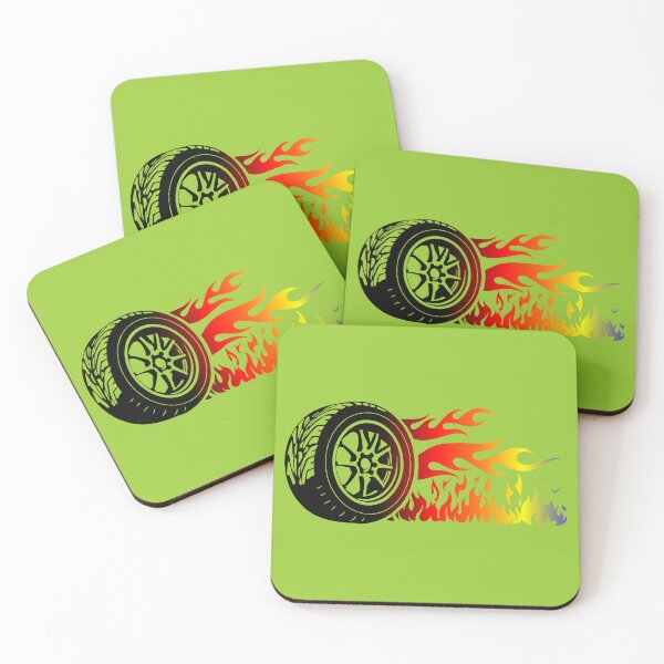 Item preview, WHEEL ON FIRE (#99CC33) designed and sold by Marlon Oseguera.