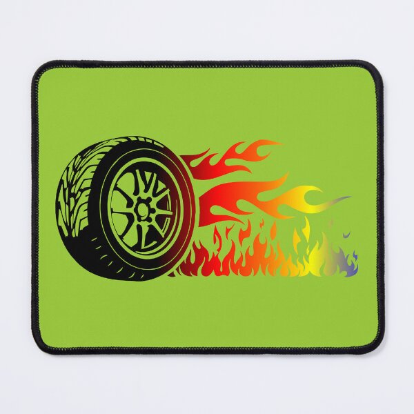 Item preview, WHEEL ON FIRE (#99CC33) designed and sold by Marlon Oseguera.