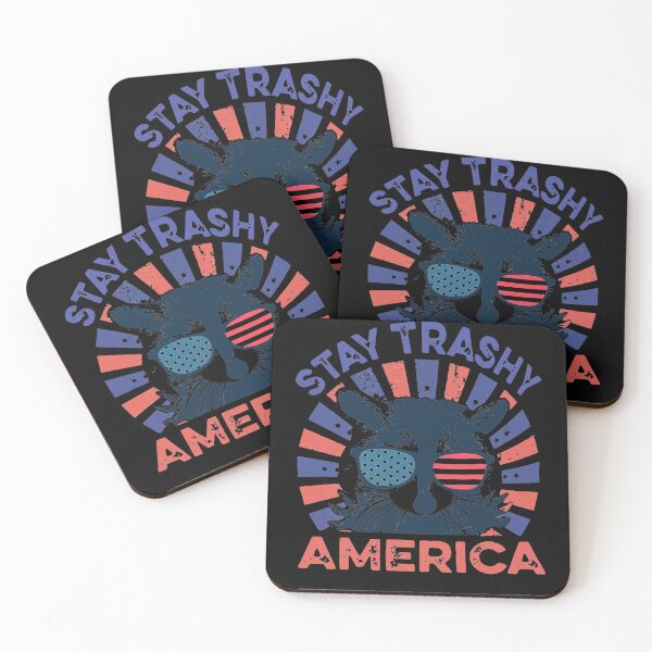 Item preview, Raccoon Stay Trashy America Flag  designed and sold by WillieBernal.