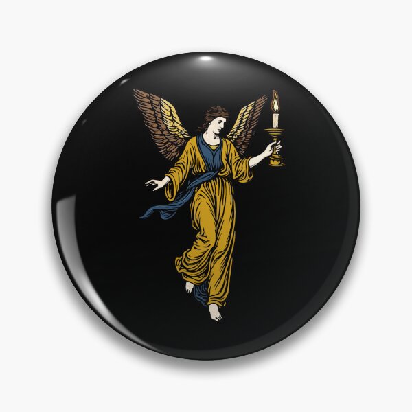 Item preview, Medieval Angel with Candle – Byzantine Style Art designed and sold by EmersionPrints.