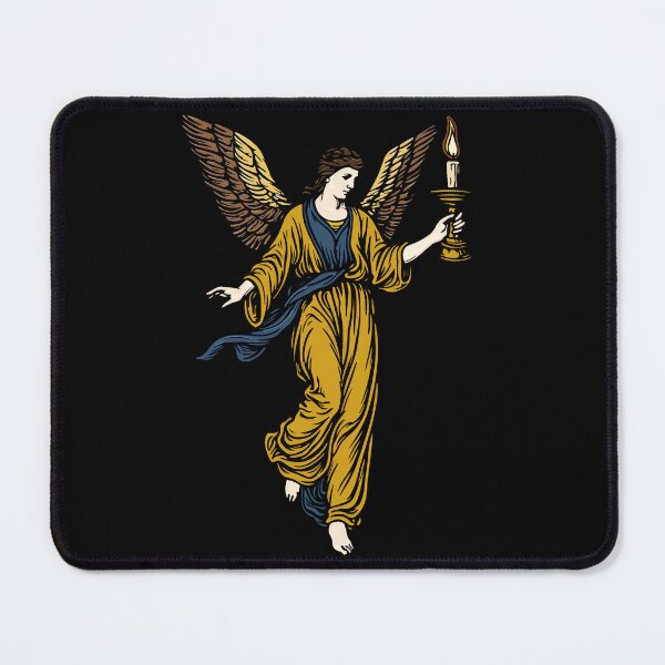 Item preview, Medieval Angel with Candle – Byzantine Style Art designed and sold by EmersionPrints.