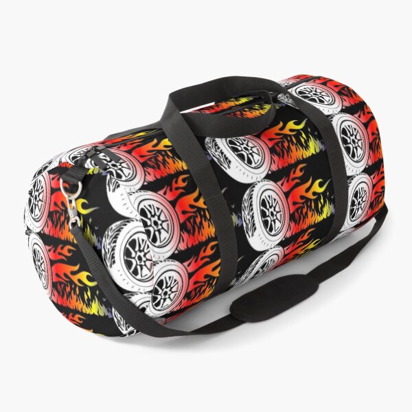 Item preview, WHEEL ON FIRE (BLACK) designed and sold by Marlon Oseguera.