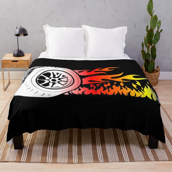 Item preview, WHEEL ON FIRE (BLACK) designed and sold by Marlon Oseguera.