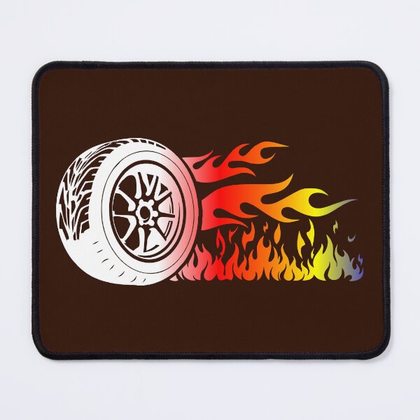 Item preview, WHEEL ON FIRE (#2D0D00) designed and sold by Marlon Oseguera.