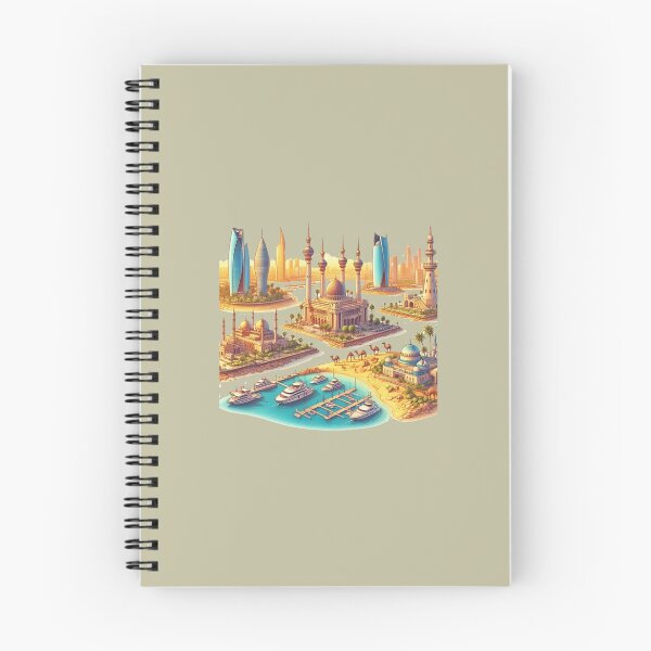 Item preview, Kuwait Landmarks & Scenery 3D Cute Sketch Collection” designed and sold by PaintMeWorld.