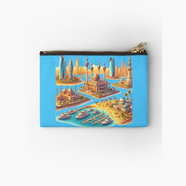 Item preview, Kuwait Landmarks & Scenery 3D Cute Sketch Collection” designed and sold by PaintMeWorld.