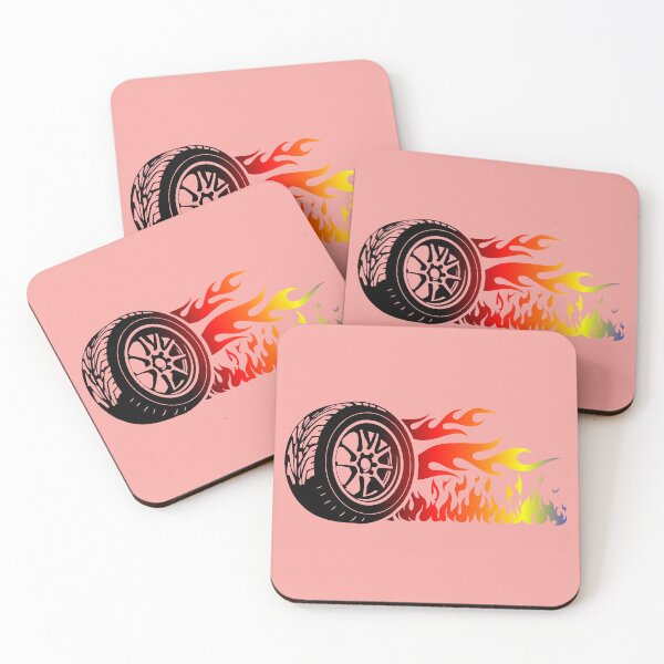 Item preview, WHEEL ON FIRE (#F7A4A0) designed and sold by Marlon Oseguera.