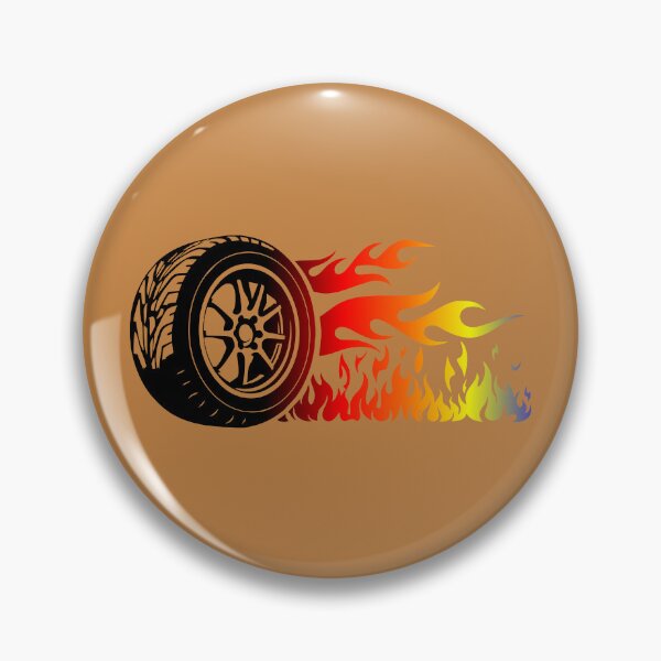 Item preview, WHEEL ON FIRE (#C48343) designed and sold by Marlon Oseguera.