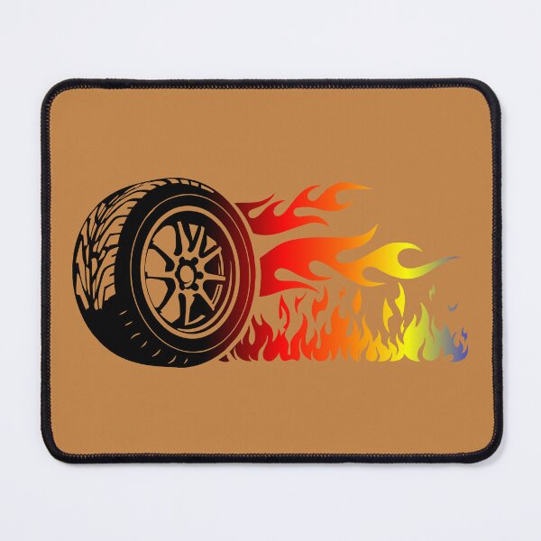 Item preview, WHEEL ON FIRE (#C48343) designed and sold by Marlon Oseguera.