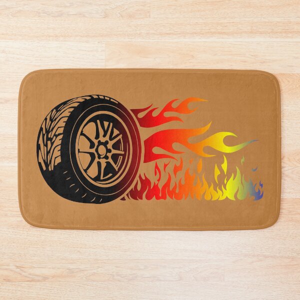 Item preview, WHEEL ON FIRE (#C48343) designed and sold by Marlon Oseguera.