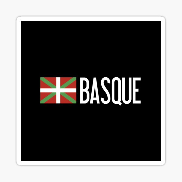 País Vasco: bandera vasca y vasco Pegatina