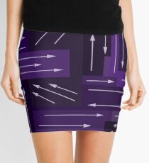 Purple Arrows Mini Skirt