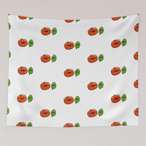 Artikelvorschau, Kawaii Tomate und Basilikum entworfen und verkauft von kawaiilife.