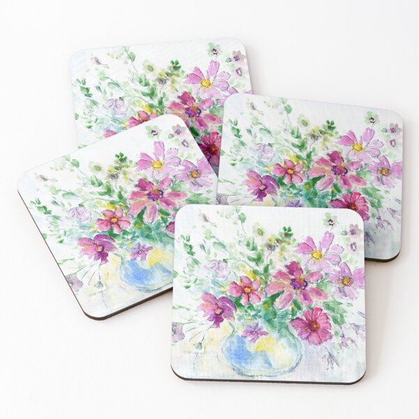 Aperçu de l'œuvre Fleurs roses créée et vendue par PagesinaJournal.